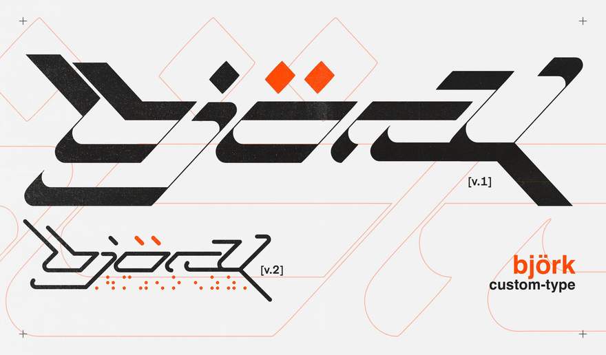 Custom wordmark drawn in two weights